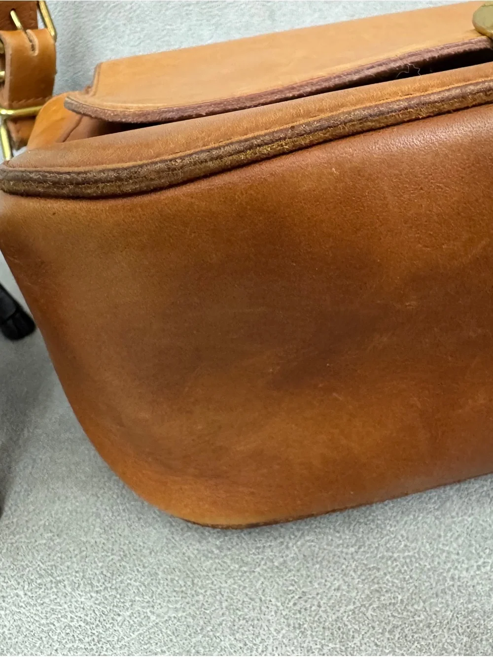 Madewell Cognac Leather Crossbody Bag